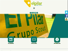Tablet Screenshot of elpilargruposcout.com